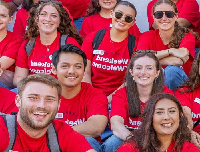 Saint Mary's accounting students at Weekend of Welcome